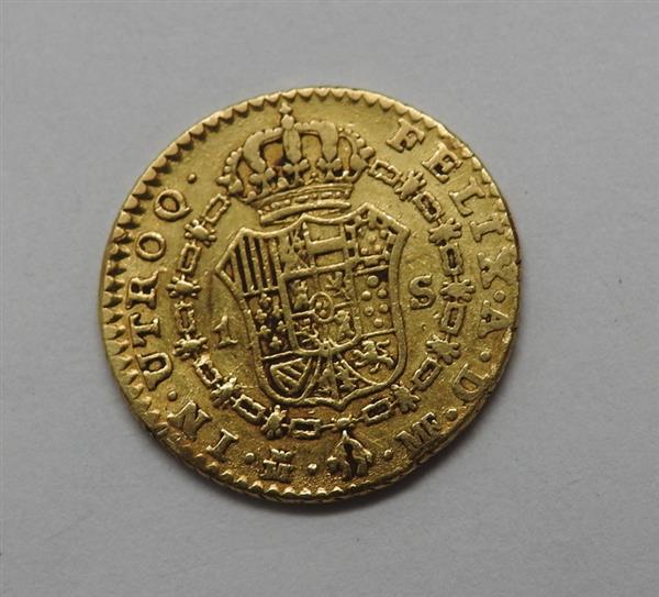 Antique Estate 1791 Spain 1 Escudo Charles IV Gold Coin | GGEMSonline