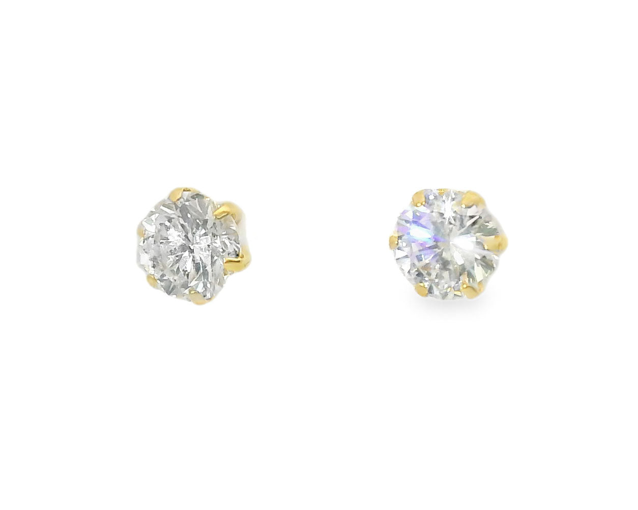 18K Gold and Diamond Stud Earrings 1.41 CT - GGEMSonline