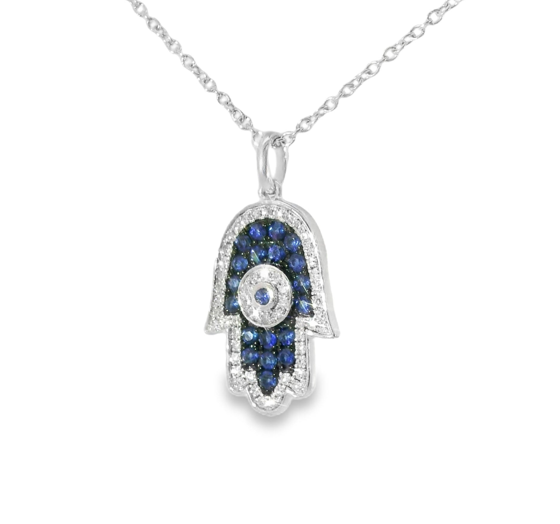 Elegant Hamsa Pendant Necklace - GGEMSonline