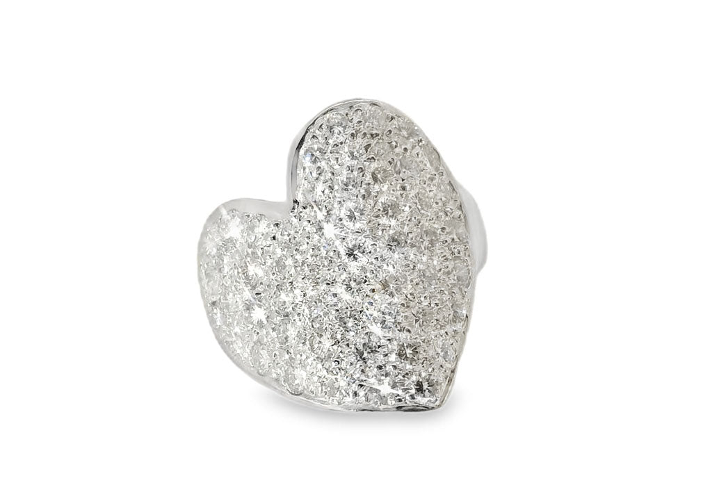 Elegant Heart-Shaped Diamond Ring - GGEMSonline