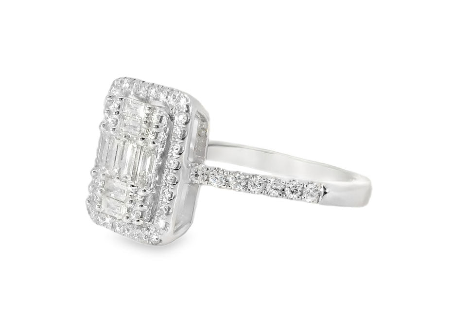 Elegant Diamond Ring with Unique Design - GGEMSonline