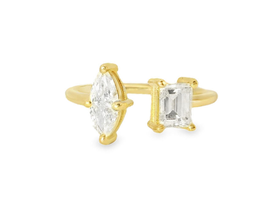 Elegant Diamond Ring with Unique Design - GGEMSonline