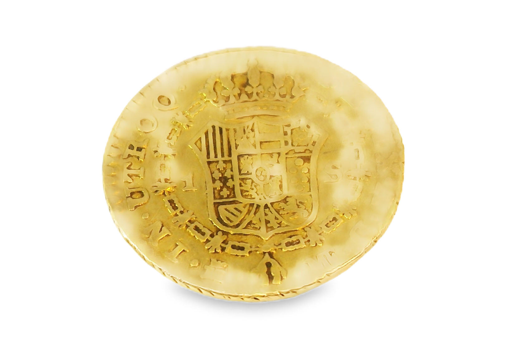 Antique Estate 1791 Spain 1 Escudo Charles IV Gold Coin - GGEMSonline