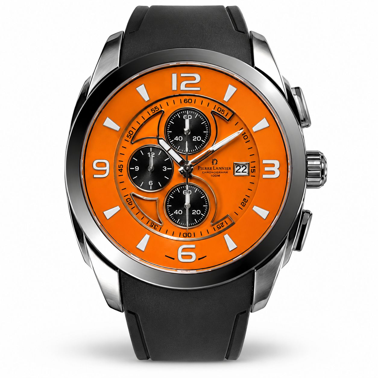 Giorgio Milano Chronograph Men's Unisex Watch Black Rubber Band