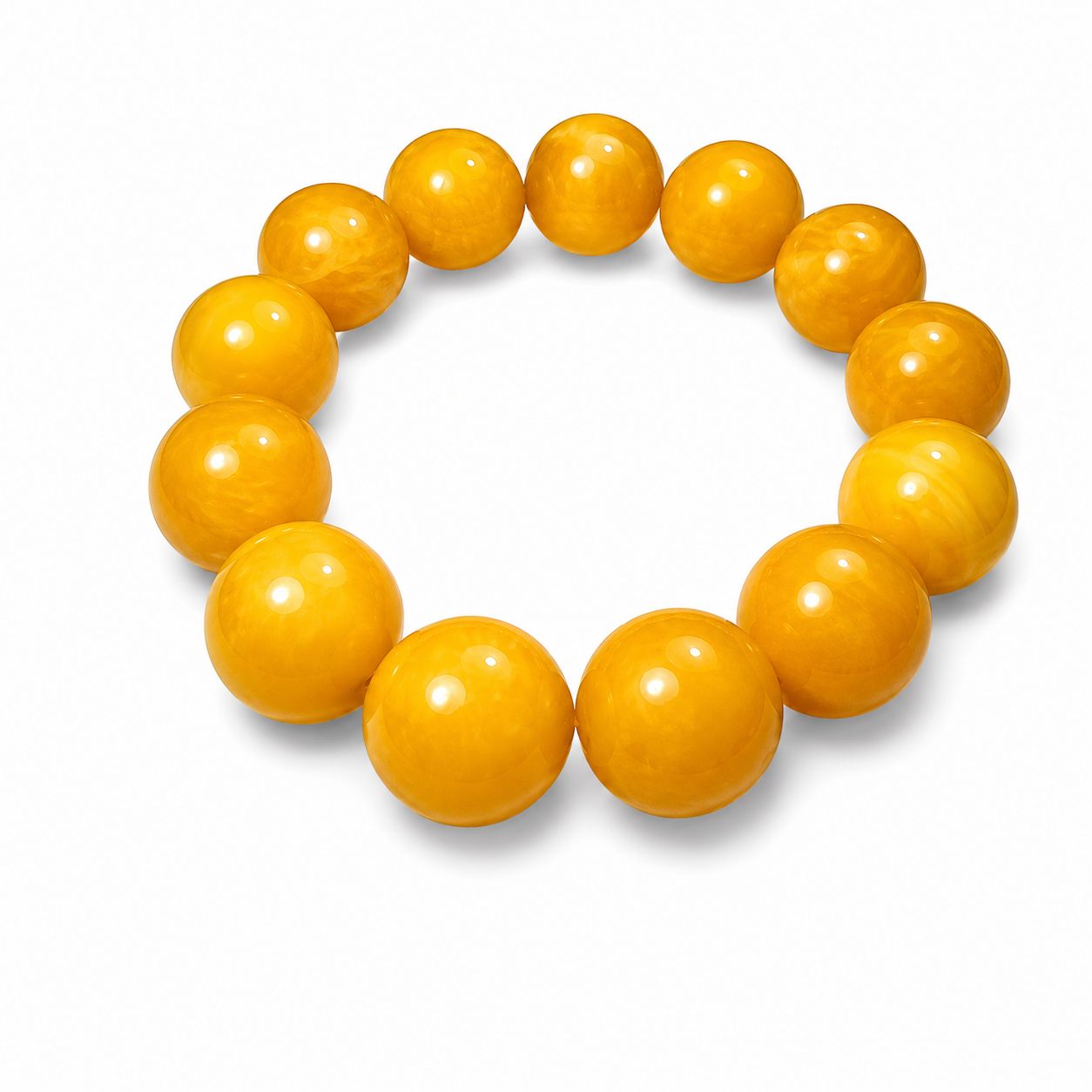 Natural Baltic Amber Beads Slide On Bangle Antique Bracelet