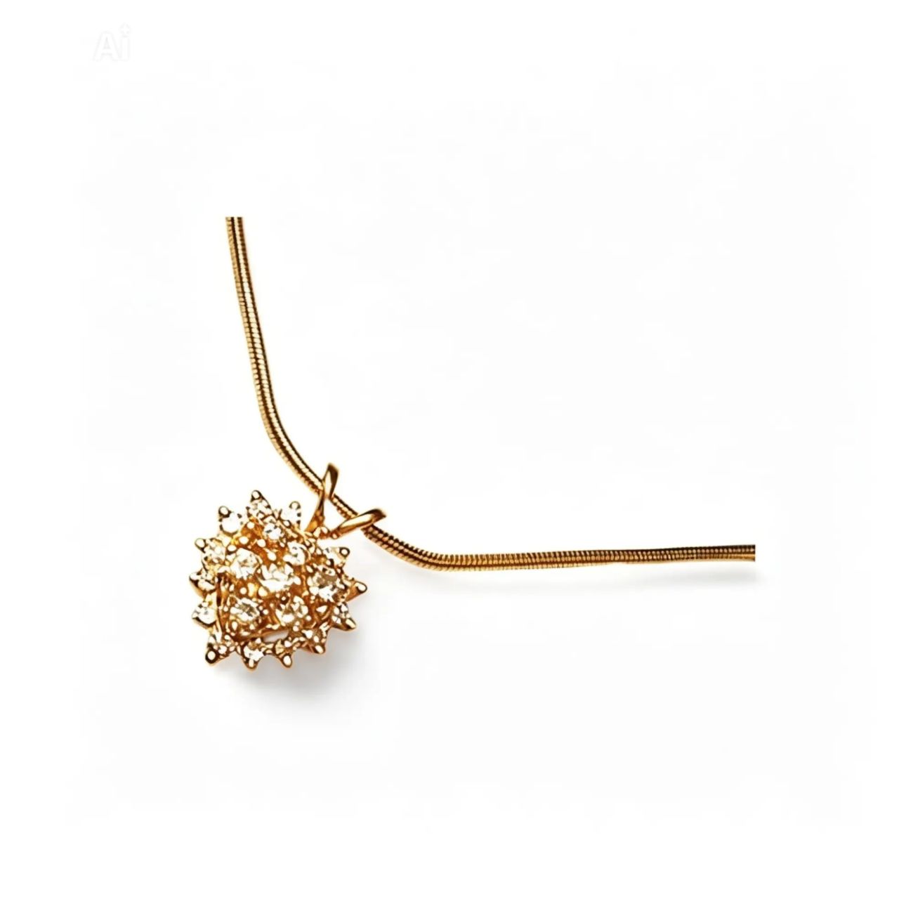 14K Yellow Gold Diamond Heart Slide Pendant