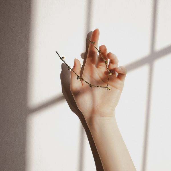 Fabulous 14K White Gold Star of David Magen David Diamond Station Necklace - GGEMSonline