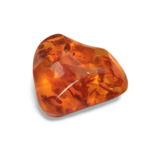 Unique Antique 825 Sterling Silver Amber Brooch Pin Pendant - GGEMSonline