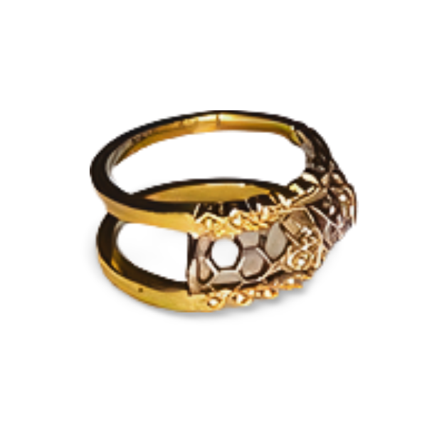 Magnificent 18K Yellow Gold Hidalgo Interchangeable Hearts Jacket Diamond Band Ring - GGEMSonline