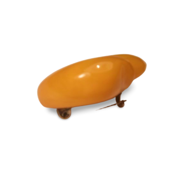 Fabulous Antique Hand Crafted Butterscotch Amber Brooch Pin Pendant - GGEMSonline