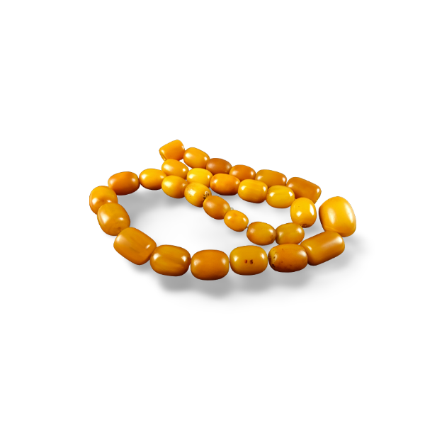 Magnificent Antique Natural Old Baltic Amber Bead Necklace - GGEMSonline