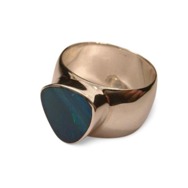 Beautiful Sterling 925 Silver Opal Ring Band - GGEMSonline