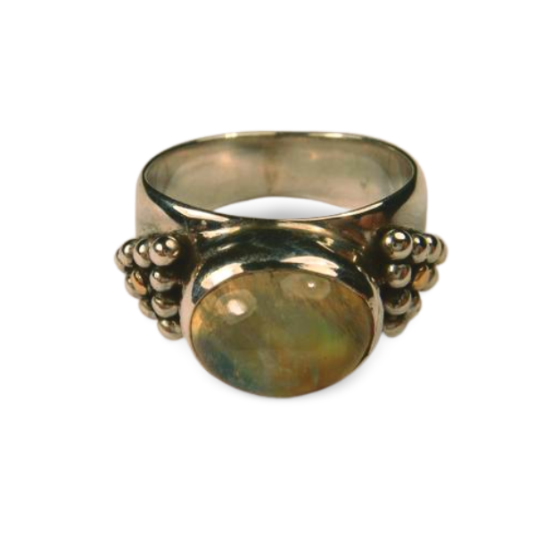 Gorgeous Sterling 925 Silver 18K Moonstone Ring - GGEMSonline